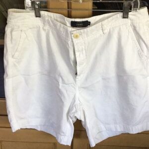 JCrew white chino shorts